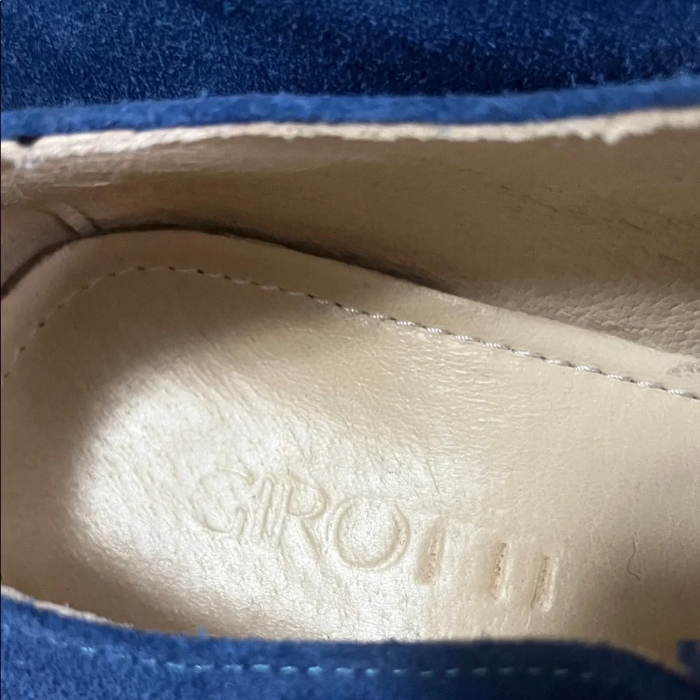 Girotti Derby Royal Blue Suede Shoes